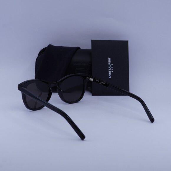 Saint Laurent SL356 001 Cat Eye Sunglasses - Black - Picture 12 of 12
